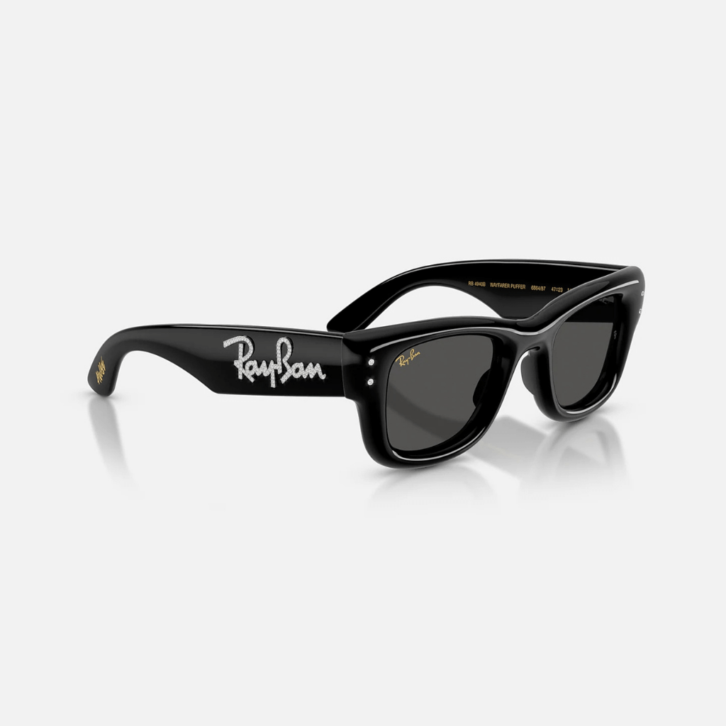 GAFAS RAYBAN X A$AP WAYFARER PUFFER CRYSTAL EDITION NEGRAS