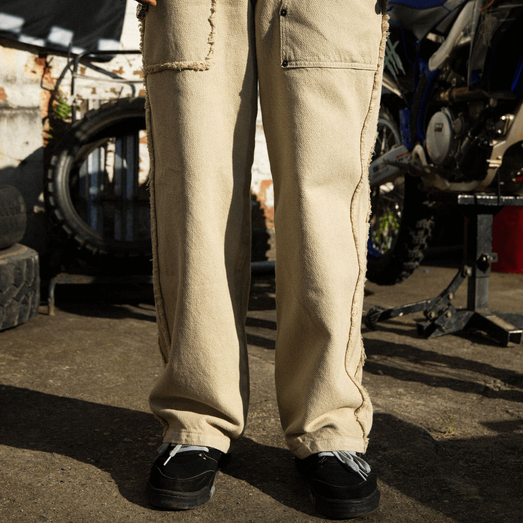 CULTUREWISE TWO STROKE SAINTS PANTALONES BAGGY ARENA BEIGE