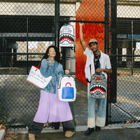 MORRAL SPRAYGROUND KEITH HARING BIG BLUE PURSE ART BACKPACK