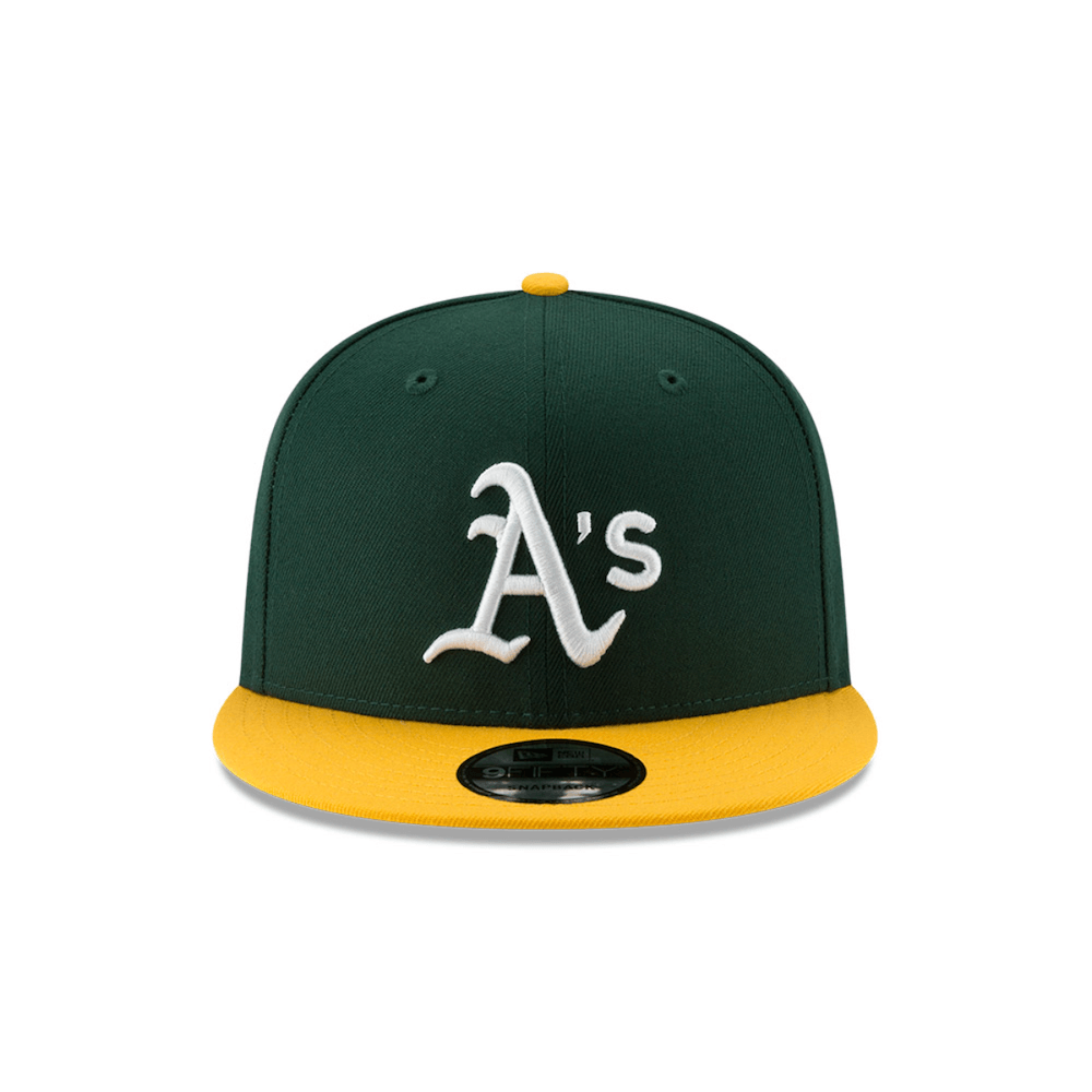 NEW ERA 9FIFTY MLB OAKLAND ATHLETICS GORRA AJUSTABLE VERDE / AMARILLO