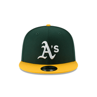 NEW ERA 9FIFTY MLB OAKLAND ATHLETICS GORRA AJUSTABLE VERDE / AMARILLO