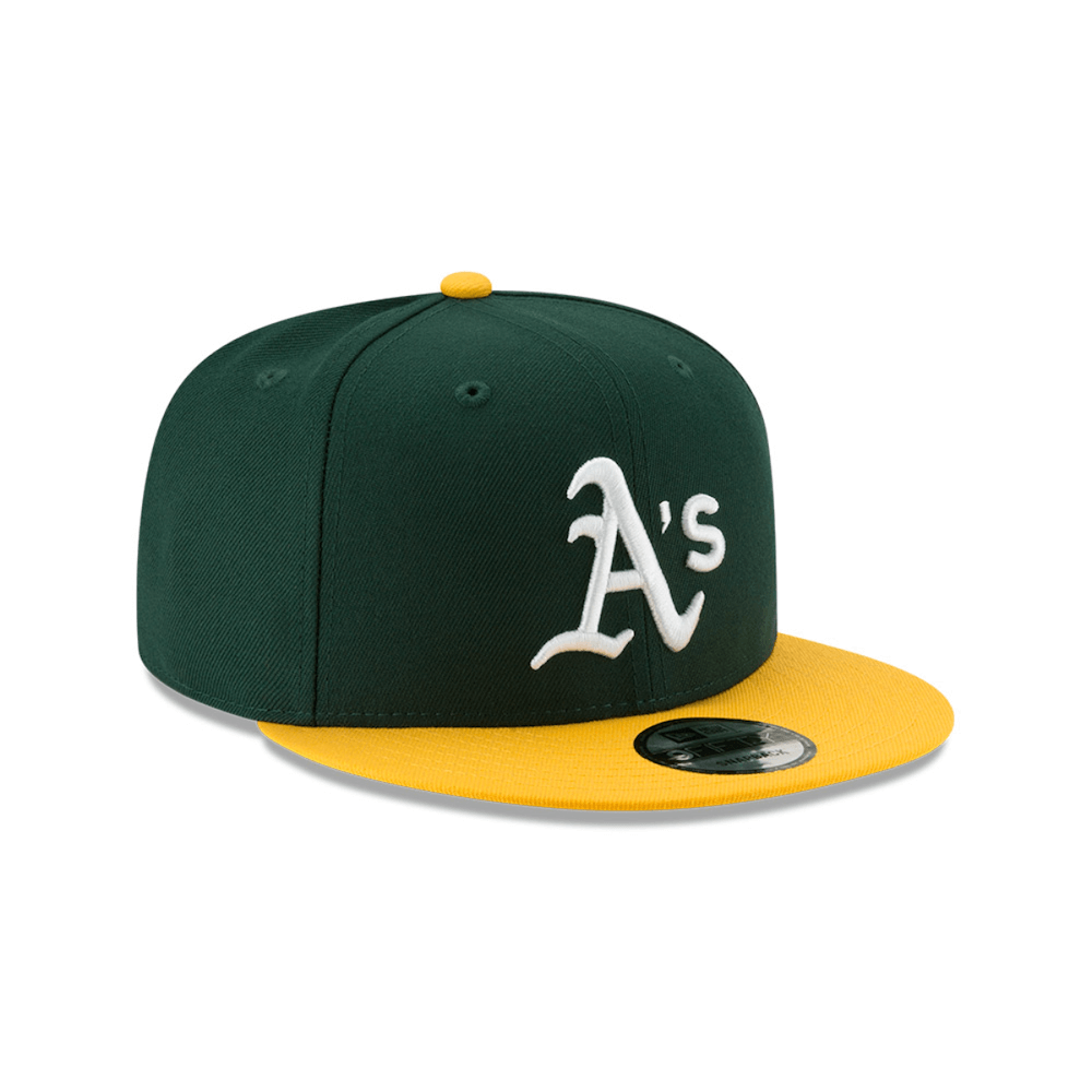 NEW ERA 9FIFTY MLB OAKLAND ATHLETICS GORRA AJUSTABLE VERDE / AMARILLO