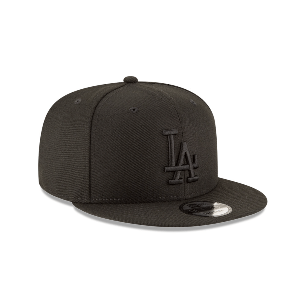 NEW ERA 9FIFTY MLB BASICA LA DODGERS GORRA AJUSTABLE NEGRA CON NEGRO