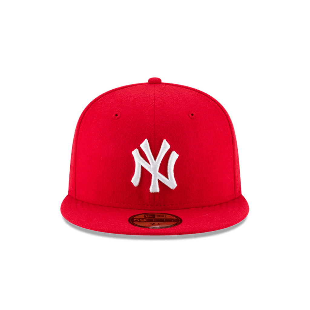 NEW ERA 59FIFTY MLB NY YANKES GORRA BASICA CERRADA ROJA LOGO BLANCO