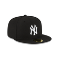 NEW ERA 59FIFTY MLB NY YANKEES GORRA CERRADA CLASICA NEGRA LOGO BLANCO