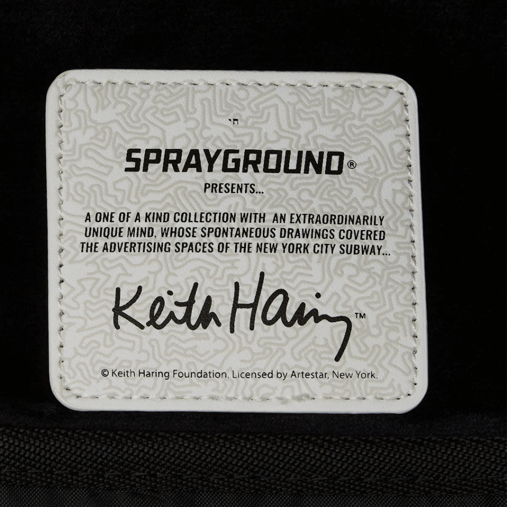 MORRAL SPRAYGROUND KEITH HARING BIG BLUE PURSE ART BACKPACK