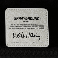 MORRAL SPRAYGROUND KEITH HARING BIG BLUE PURSE ART BACKPACK