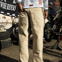 CULTUREWISE TWO STROKE SAINTS PANTALONES BAGGY ARENA BEIGE