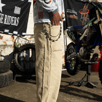 CULTUREWISE TWO STROKE SAINTS PANTALONES BAGGY ARENA BEIGE