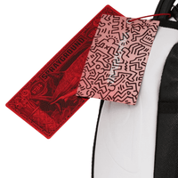 MORRAL SPRAYGROUND KEITH HARING BIG BLUE PURSE ART BACKPACK