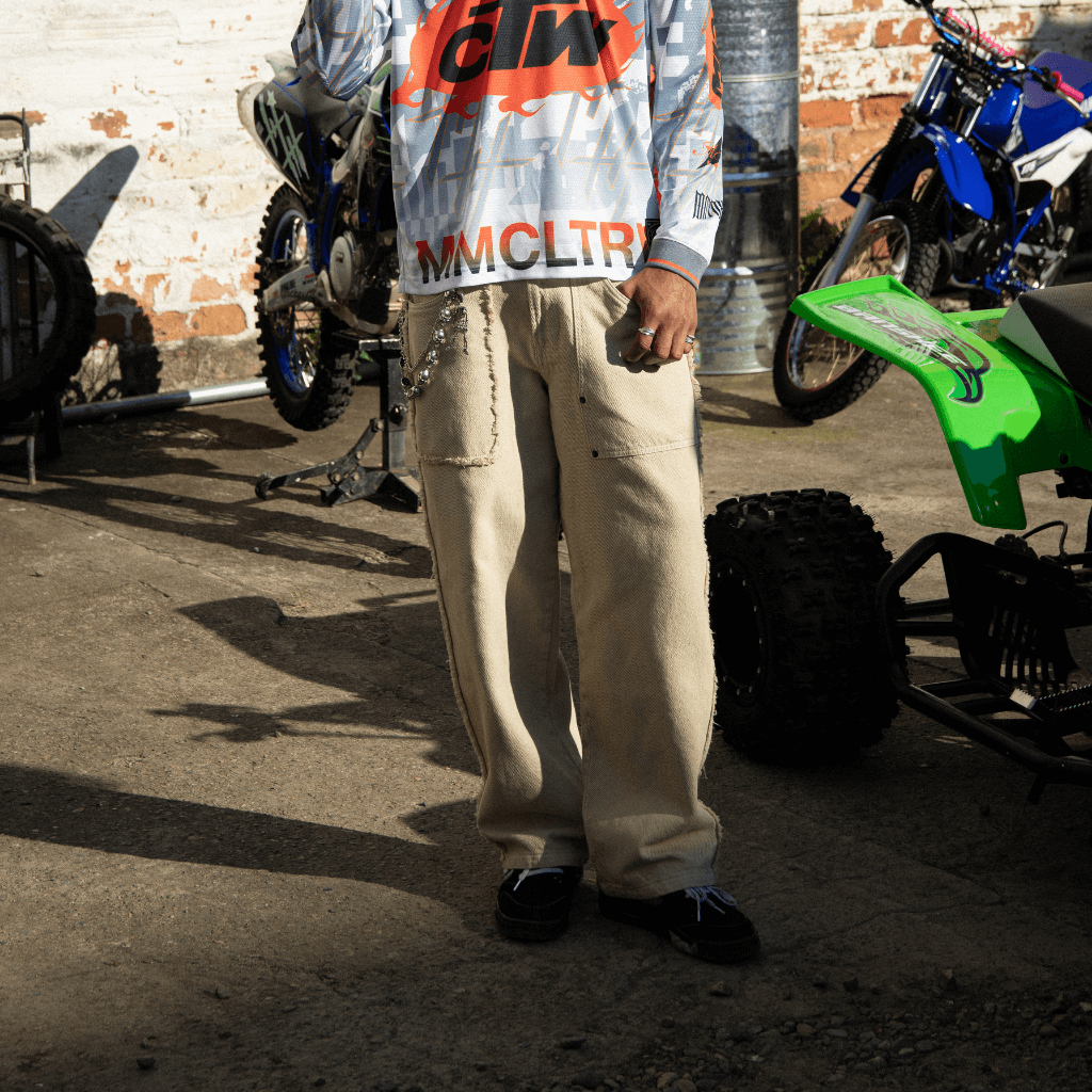 CULTUREWISE TWO STROKE SAINTS PANTALONES BAGGY ARENA BEIGE