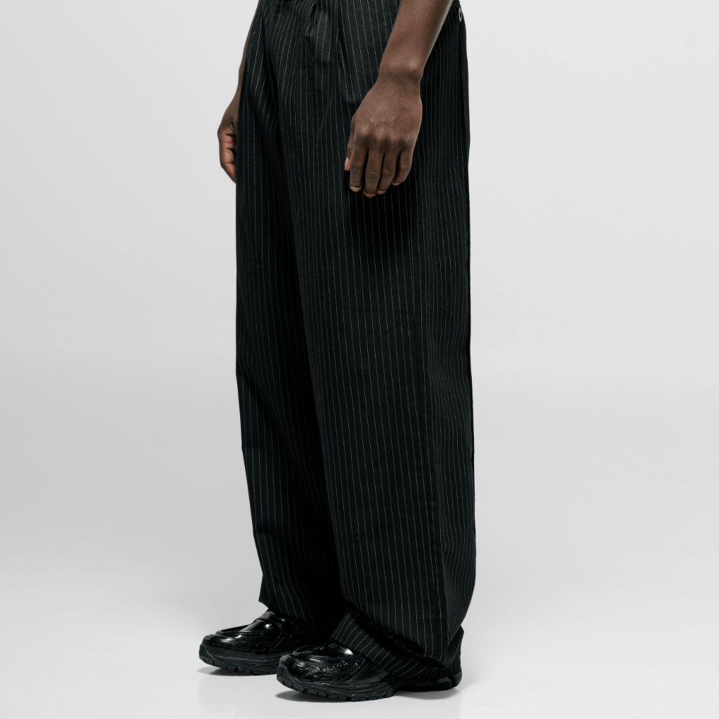 MONOIC TUTTO BENE 2 STRIPED PANTALON TROUSER NEGRO OSCURO