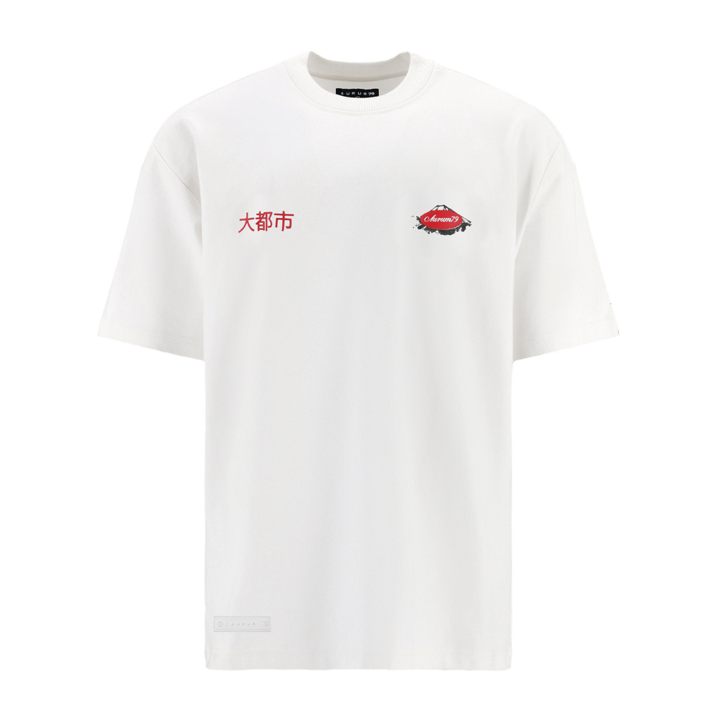 AURUM METROPOLIS III TOKIO 2.0 CAMISETA OVERSIZED BLANCA