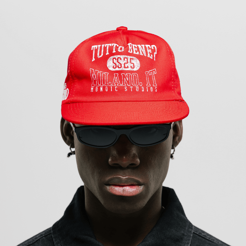 MONOIC TUTTO BENE I GORRA AJUSTABLE TUTTO BENNE ROJO CHERRY