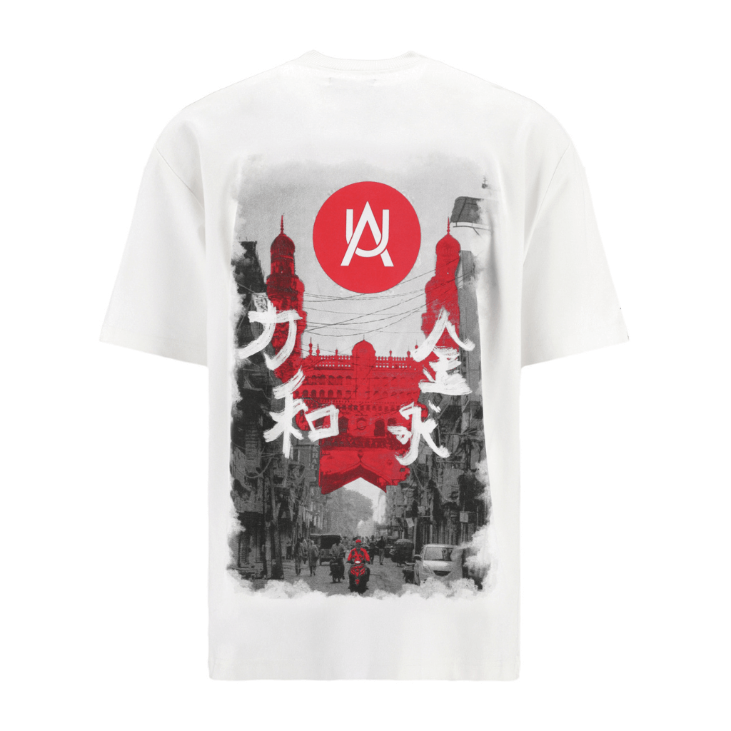 AURUM METROPOLIS III TOKIO 2.0 CAMISETA OVERSIZED BLANCA