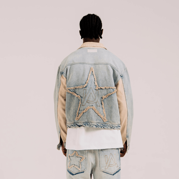 AURUM STARS I STAR DENIM  CHAQUETA BOXI FIT AZUL