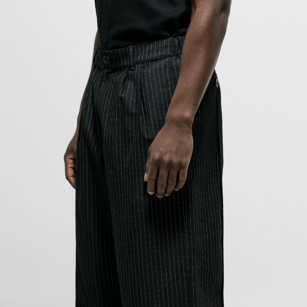 MONOIC TUTTO BENE 2 STRIPED PANTALON TROUSER NEGRO OSCURO