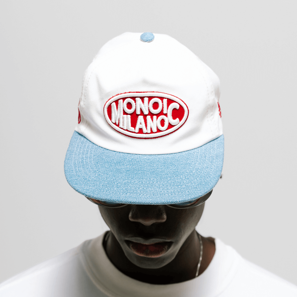 MONOIC TUTTO BENE 2 GORRA AJUSTABLE MILANO CREMA Y DENIM
