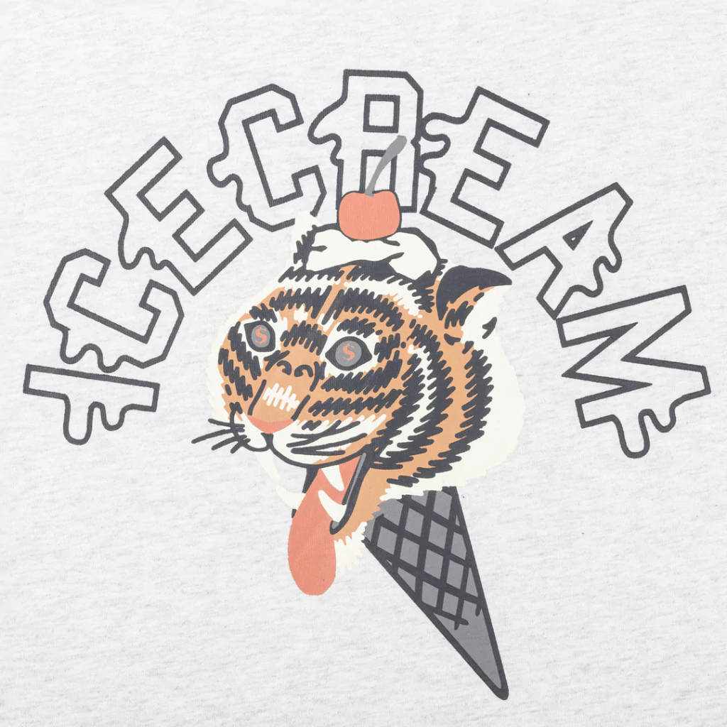 ICECREAM TIGER STYLE CAMISETA GRIS