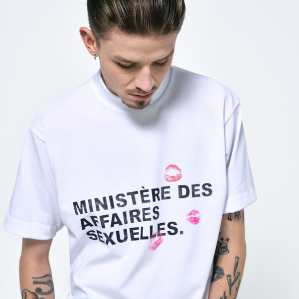 SINNERS SEXUAL FANTASIES MINISTERE CAMISETA OVERSIZE BLANCA