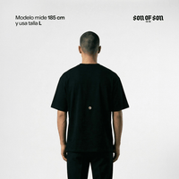 SON OF SON DALLAS TEXAS MARKSMANSHIP ACADEMY CAMISETA OVERSIZED NEGRA