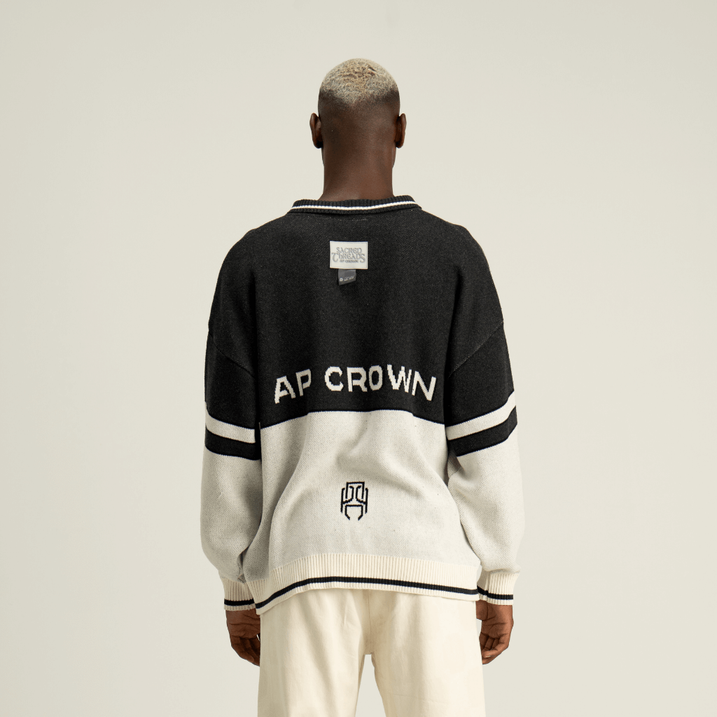 AP CROWN HILOS SAGRADOS AHUR SACO REGULAR NEGRO/MARFIL