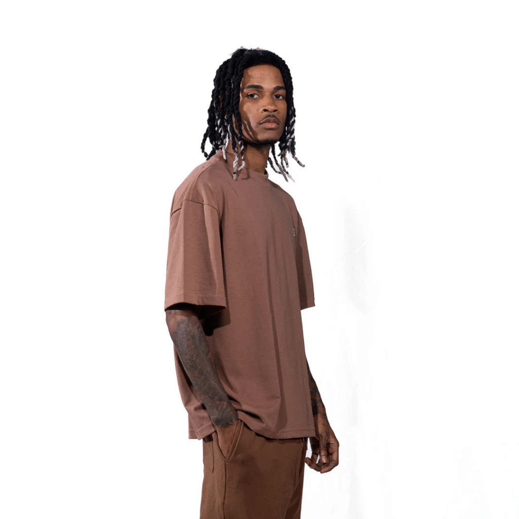 CREEP BRAND CAMISETA OVERSIZE BASICS CHROME V2 CAFE