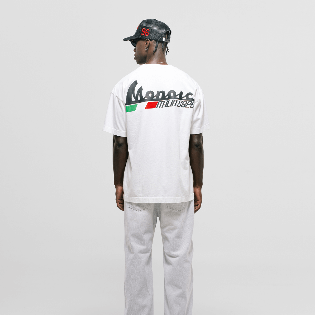 MONOIC TUTTO BENE I CAMISETA OVERSIZED VESPA BLANCO HUESO