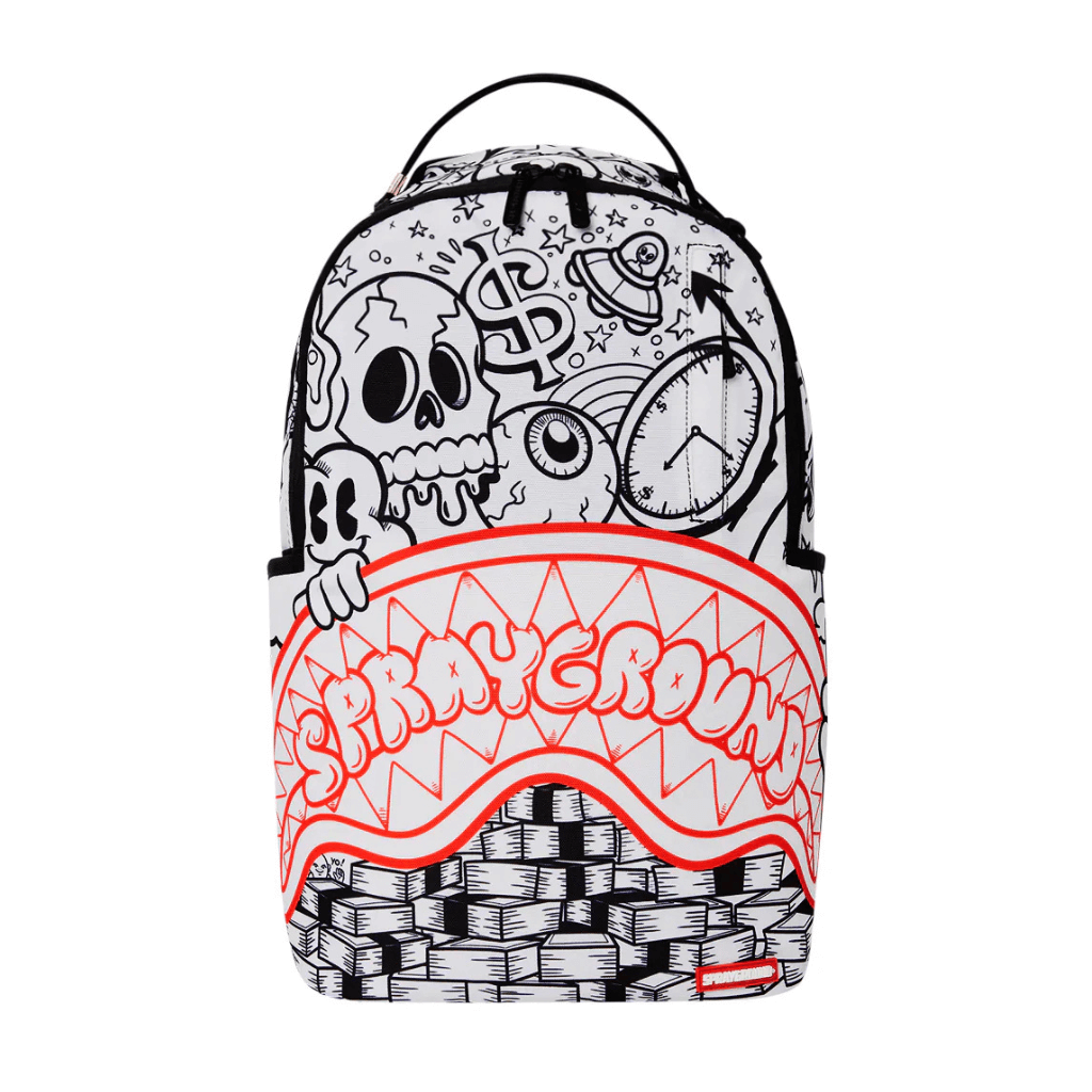 MORRAL SPRAYGROUND ACCIDENTAL DOODLE DLXSR BLANCO