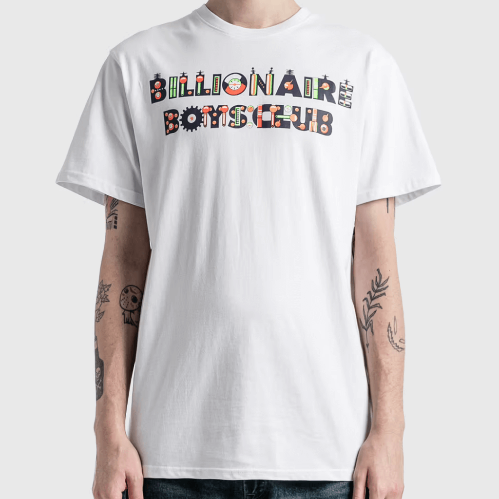 BILLIONAIRE BOYS CLUB MECHANICS CAMISETA BLANCA