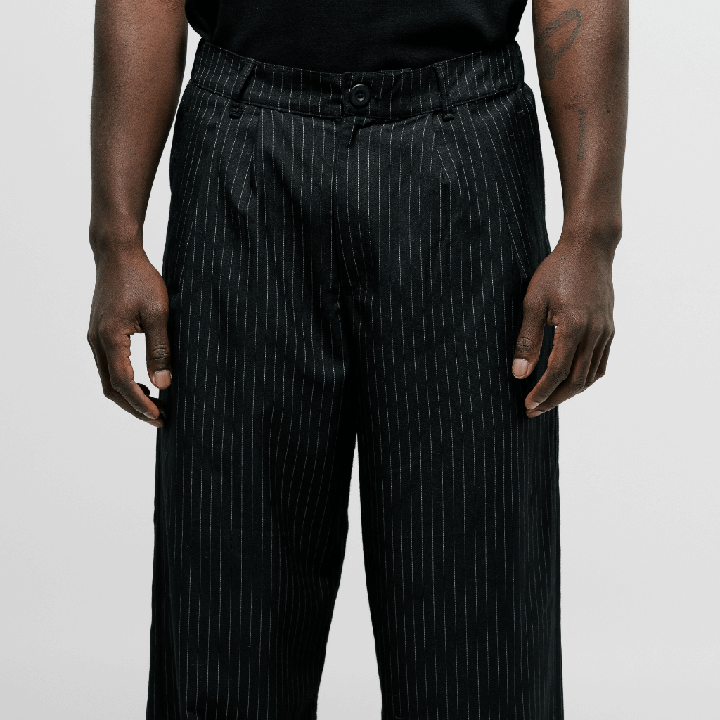 MONOIC TUTTO BENE 2 STRIPED PANTALON TROUSER NEGRO OSCURO