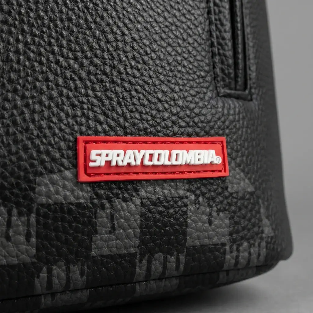 MORRAL SPRAYCOLOMBIA GREY CHECKERED EYE BACKPACK NEGRO
