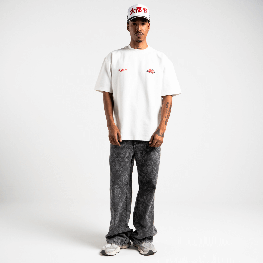 AURUM METROPOLIS III TOKIO 2.0 CAMISETA OVERSIZED BLANCA