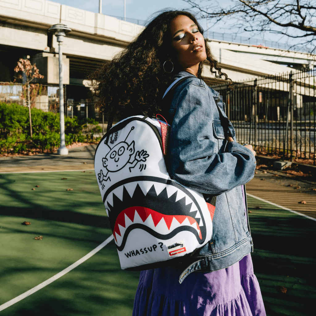 MORRAL SPRAYGROUND KEITH HARING WHASSUP ALIEN DLX BACKPACK