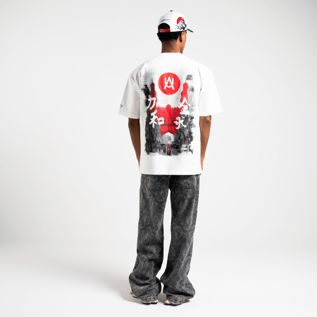 AURUM METROPOLIS III TOKIO 2.0 CAMISETA OVERSIZED BLANCA