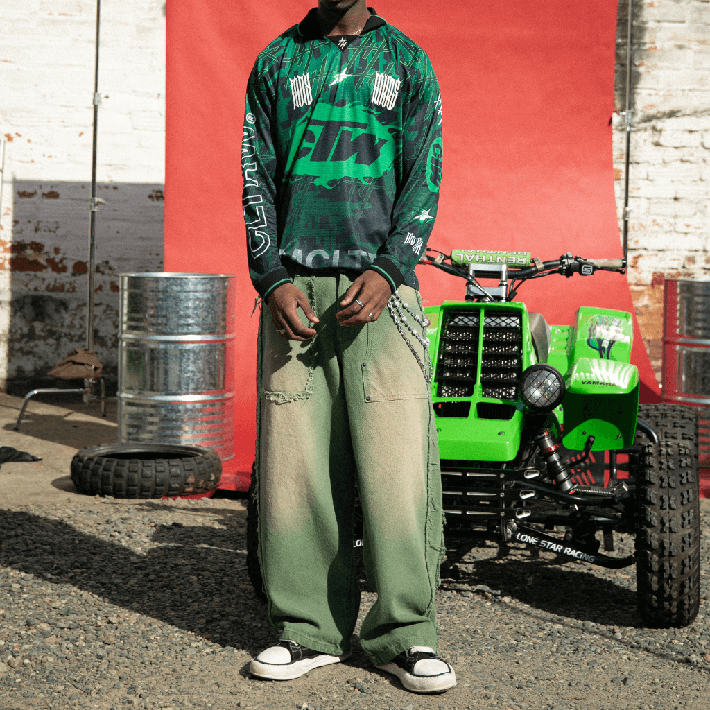 CULTUREWISE TWO STROKE SAINTS PANTALONES BAGGY VERDE
