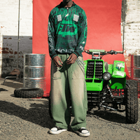 CULTUREWISE TWO STROKE SAINTS PANTALONES BAGGY VERDE
