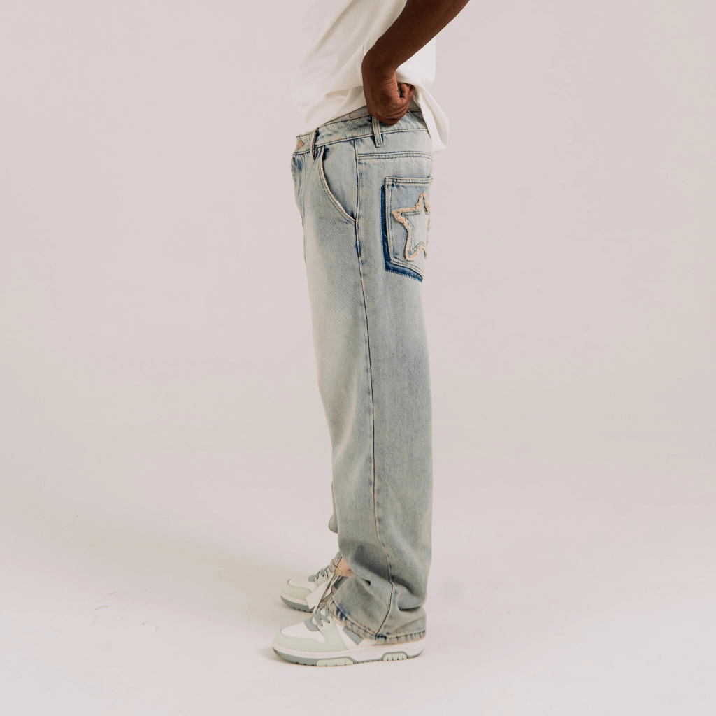 AURUM STARS I STAR JEAN MEN LOOSE FIT AZUL
