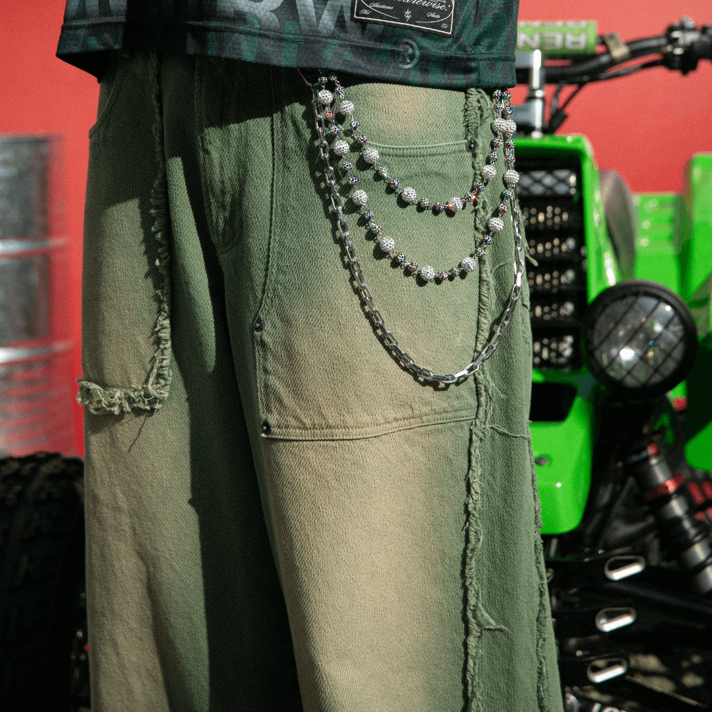 CULTUREWISE TWO STROKE SAINTS PANTALONES BAGGY VERDE