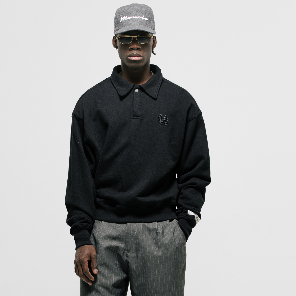 MONOIC TUTTO BENE 2 POLO SWEATER NEGRO OSCURO