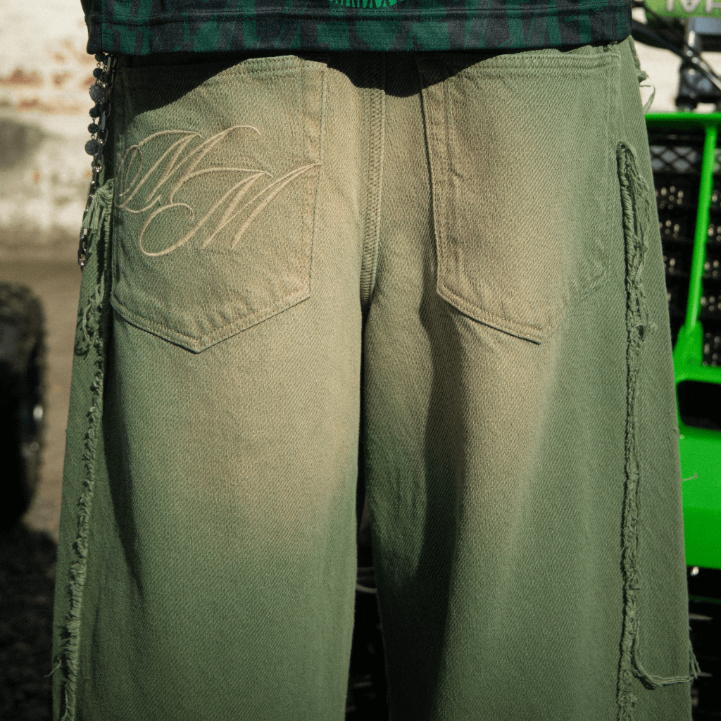 CULTUREWISE TWO STROKE SAINTS PANTALONES BAGGY VERDE