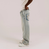 AURUM STARS I STAR JEAN MEN LOOSE FIT AZUL