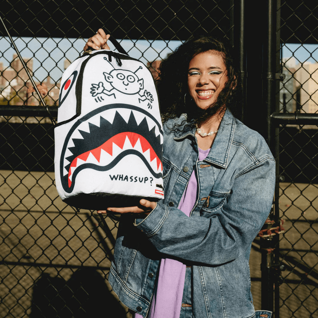 MORRAL SPRAYGROUND KEITH HARING WHASSUP ALIEN DLX BACKPACK