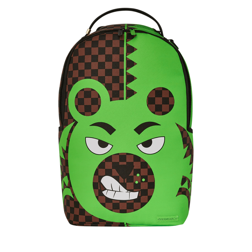 MORRAL SPRAYCOLOMBIA GREEN MONEY BEAR SPLIT BACKPACK VERDE