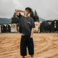 ASTRONOMIC CAN I GET A RIDE? ROAD SUPPLY CAMISETA OVERSIZED GRIS