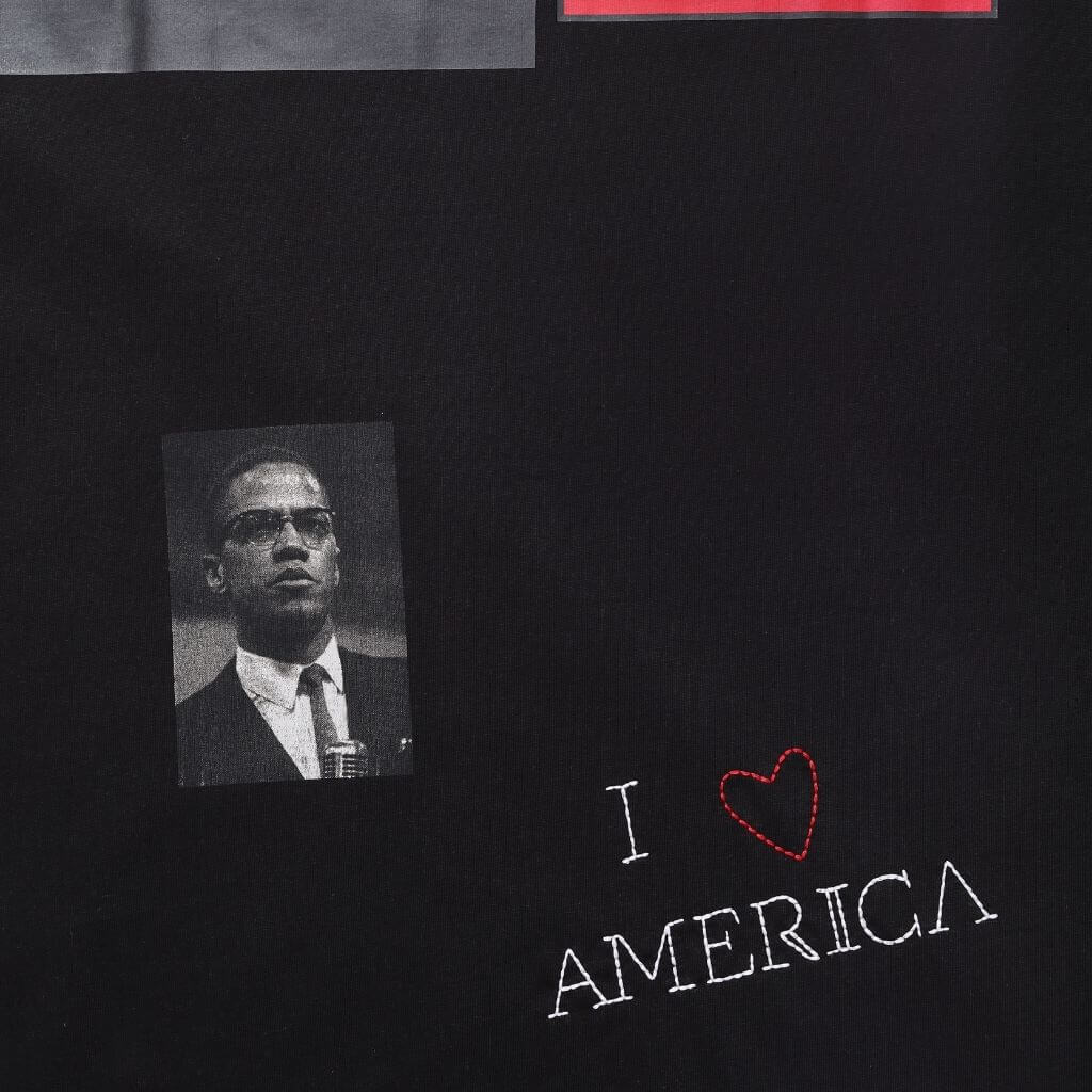 SINNERS SUGAR ABUSE I <3 AMERICA CAMISETA OVERSIZED NEGRA