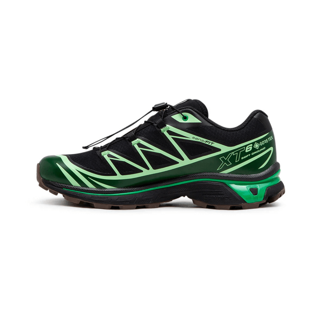 TENIS SALOMON XT-6 GORE TEX "BLACK EDEN" NEGRO / VERDE