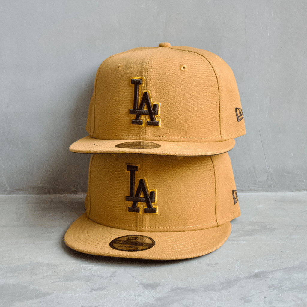 NEW ERA 9FIFTY MLB LA DODGERS LOSDOD PAN TAN GORRA AJUSTABLE CAFE