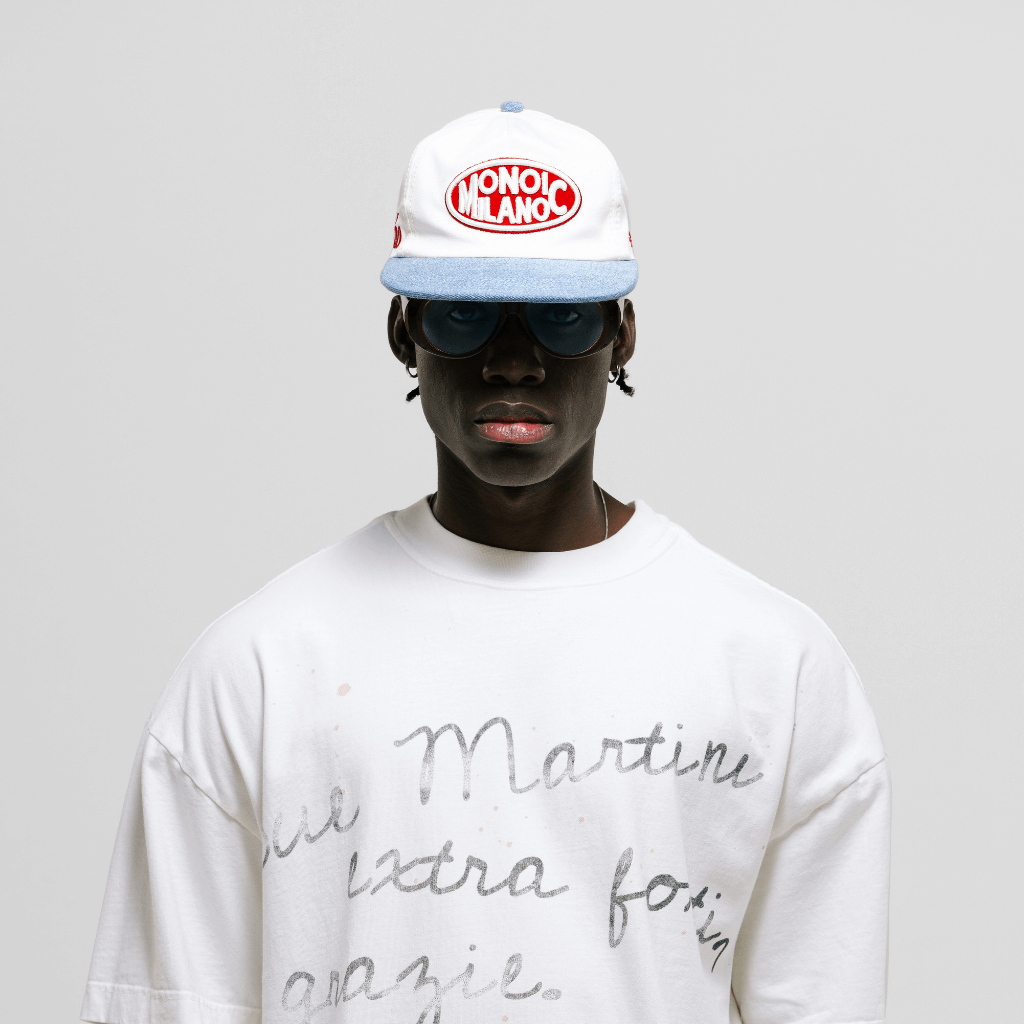 MONOIC TUTTO BENE 2 GORRA AJUSTABLE MILANO CREMA Y DENIM