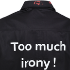 SINNERS SEXUAL FANTASIES II TOO MUCH IRONY CAMISERO NEGRO